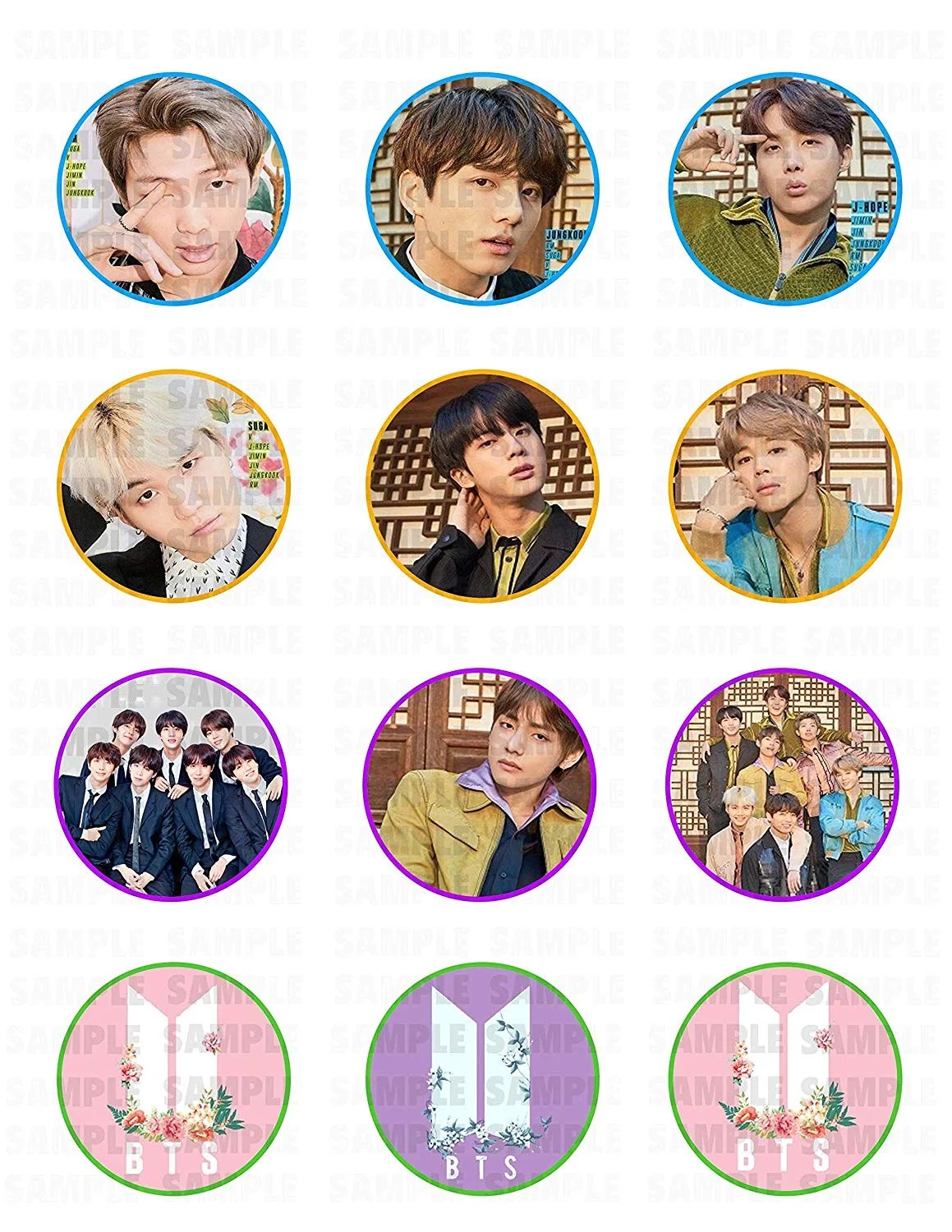 wallpapers Template Bts Cupcake Toppers Printable walmart