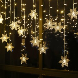 lights window indoor string curtain fairy decoration flashing patio stars xmas led rope strip walmart connectable 96leds 13ft modes lawn