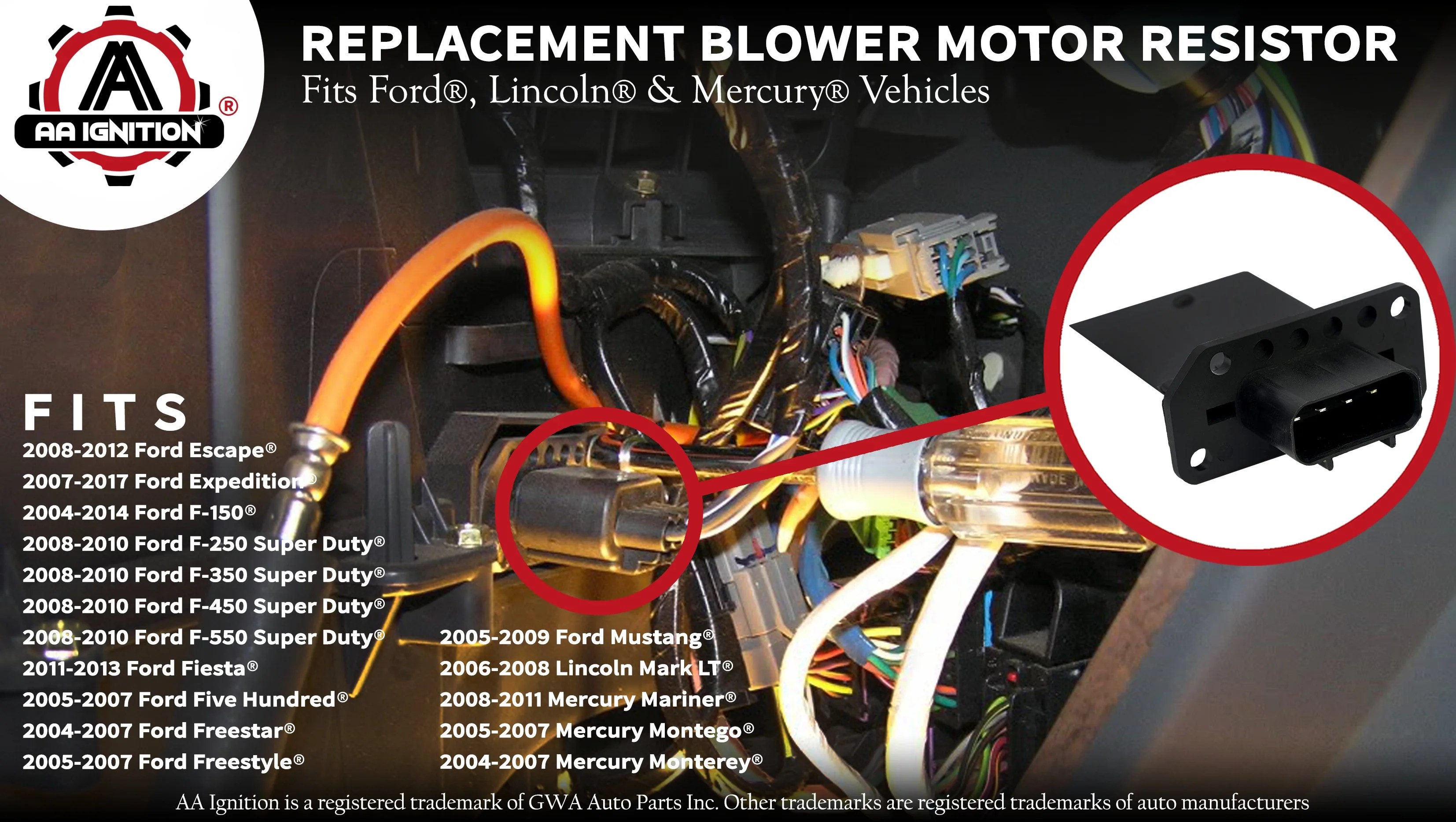 Hvac Blower Motor Resistor For Ford Expedition Escape Hvac Blower Motor Resistor For Ford Expedition Escape