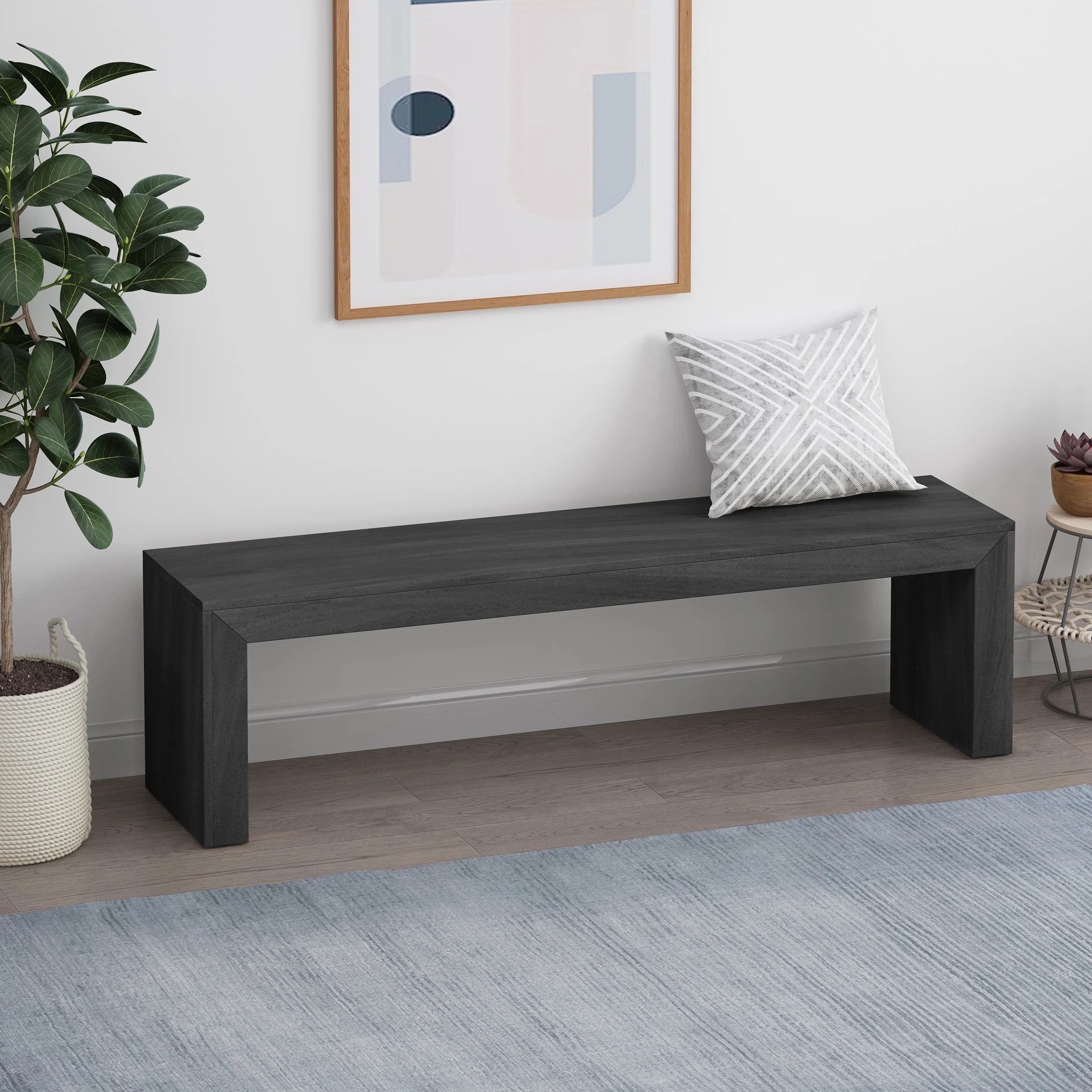 Black Walnut Dining Bench 6 jpeg