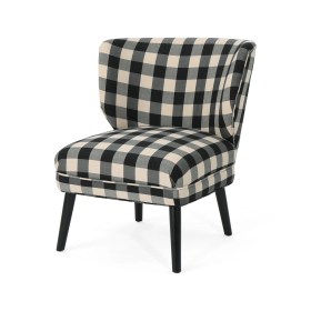 chair farmhouse accent modern checkerboard matte roger plaid buffalo teal tweed side christopher knight sykesville arm