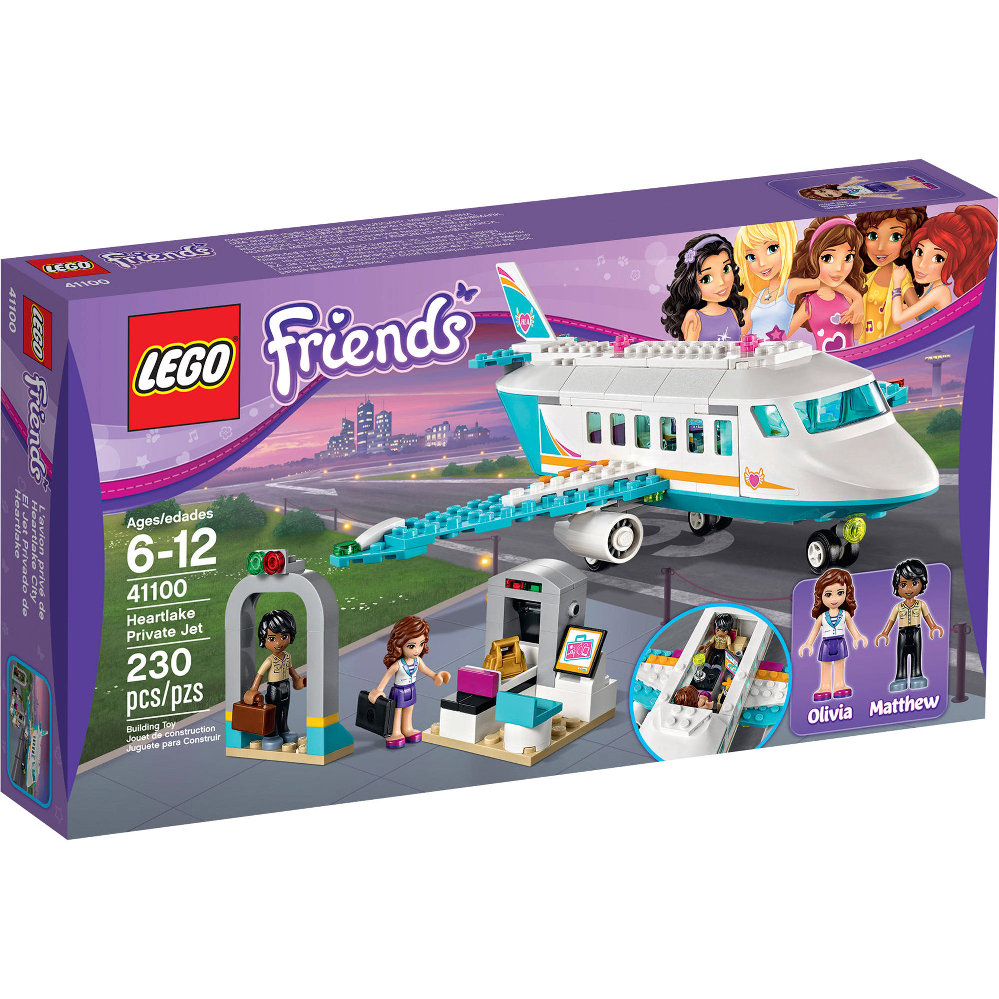 It took me some time to make it (expecially the scene).the story is about a young man going on an air. Lego Friends Heartlake Private Jet 41100 Walmart Com