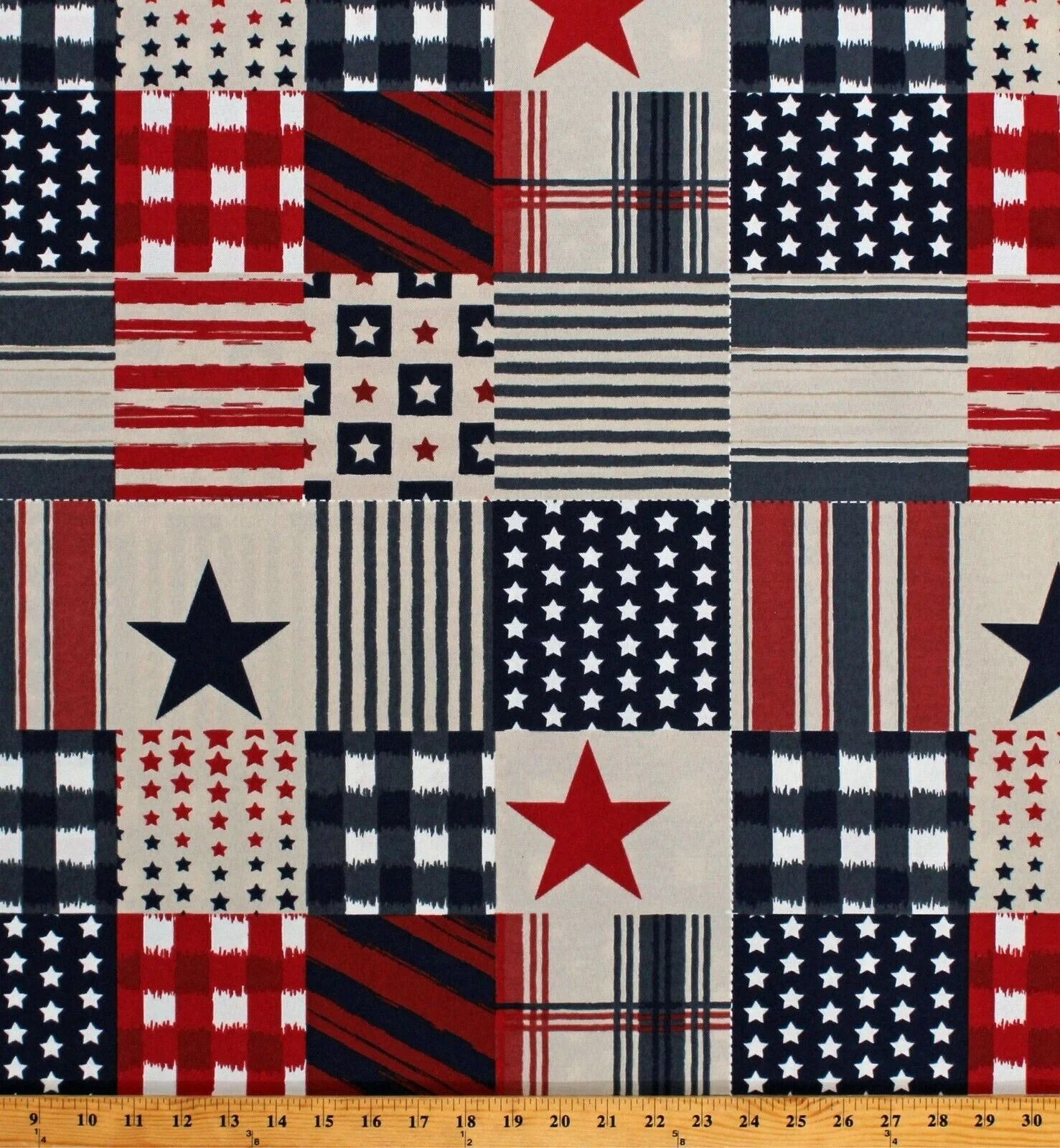 picture American Flag Fabric Walmart indoor outdoor patriotic usa american flag stars and stripes 4th of july red white and blue patchwork look squares 54 wide polyester blend decor
