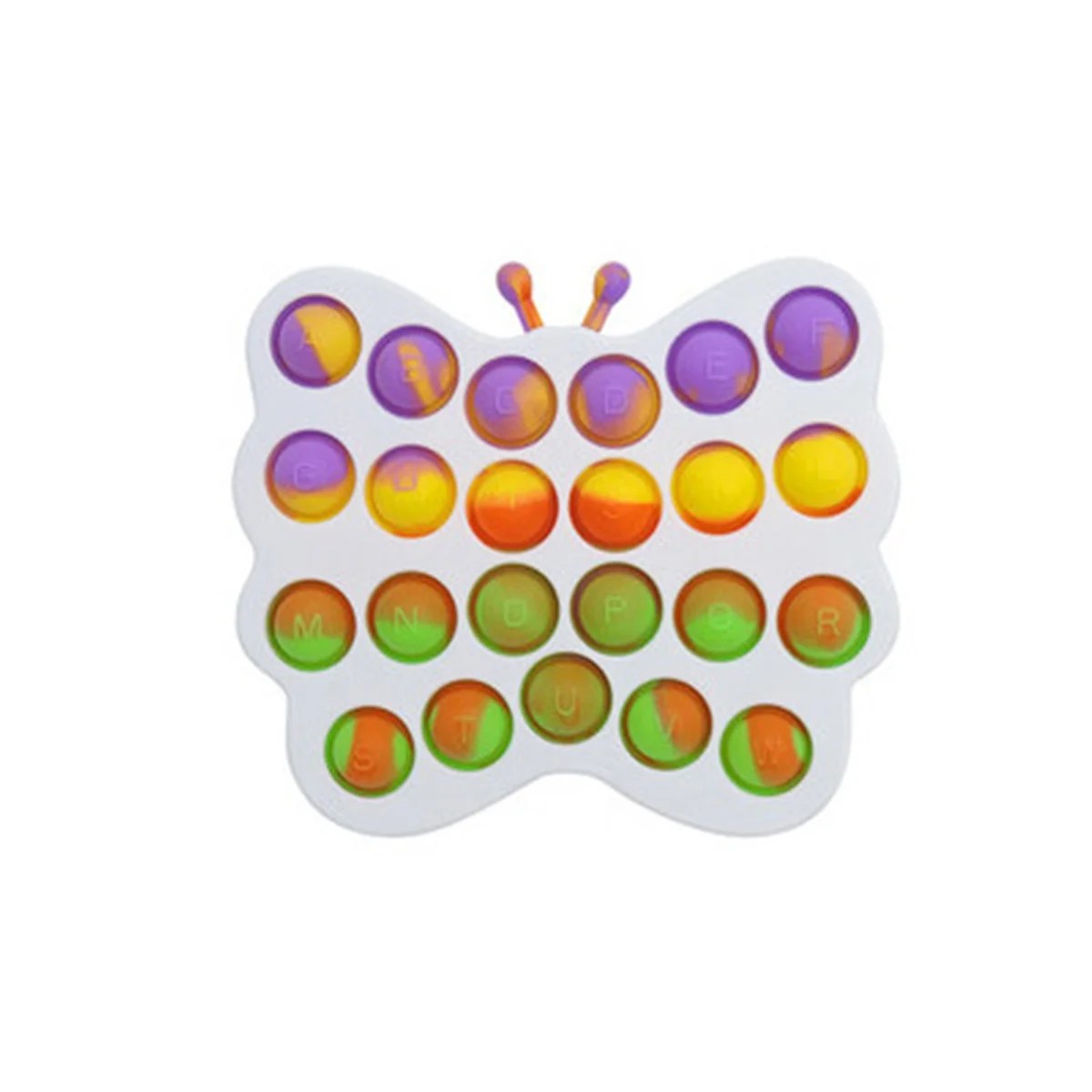 picture Butterfly Dimples Fidget Toys dimple fidget toy push pop simple dimple digits fidget toys stress relief anti anxiety sensory fidget toys for children men women butterfly shaped