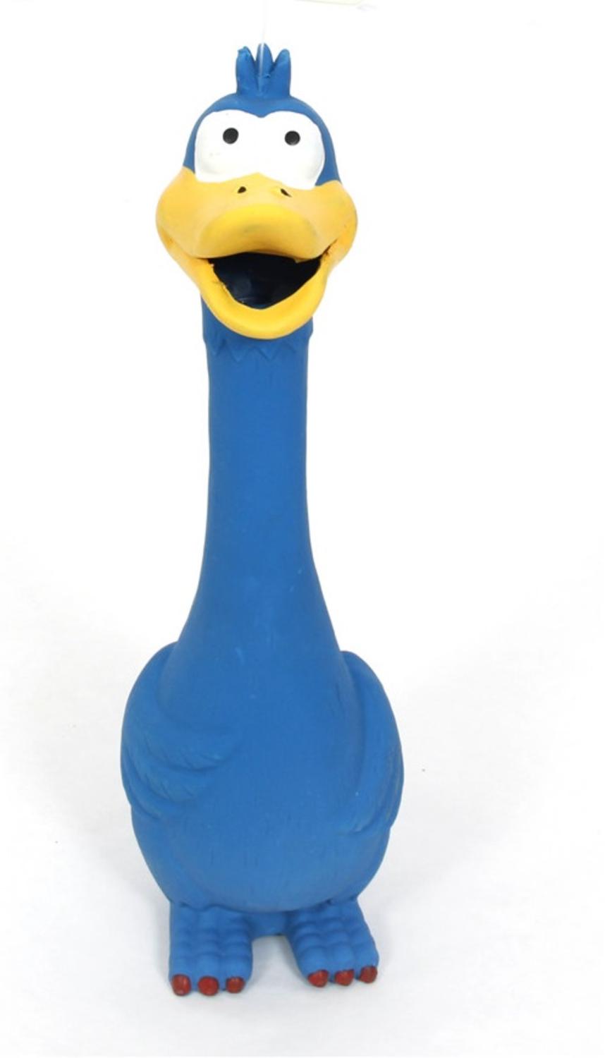 Blue Duck Shaped Squeaky Latex Puppy Dog Chew Toy - Walmart.com