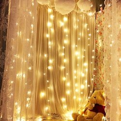 christmas led curtain string fairy indoor lights outdoor window icicle twinkle decorations starry bedroom stars garden mode holiday wall leds