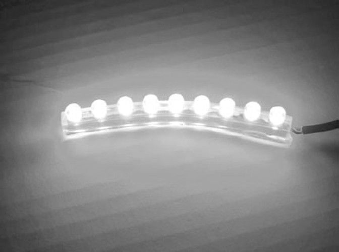 White 9 Led Strip Motorcycle Car Boat Home Ultra Bright Pod Light 12v Waterproof
