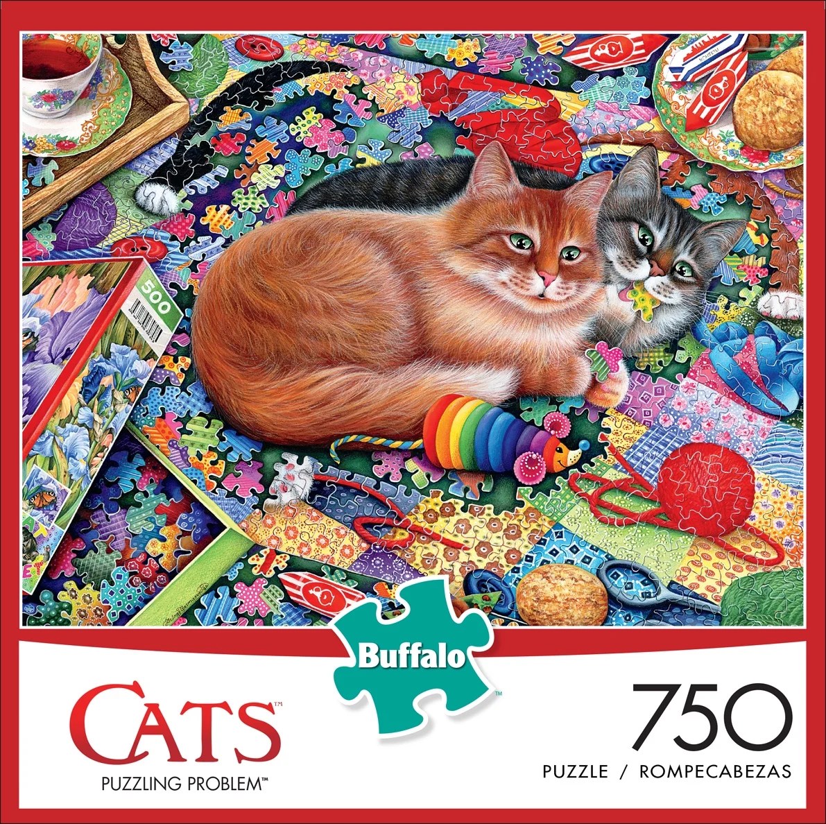buffalo games cats puzzling problem 750 pieces jigsaw puzzle walmart