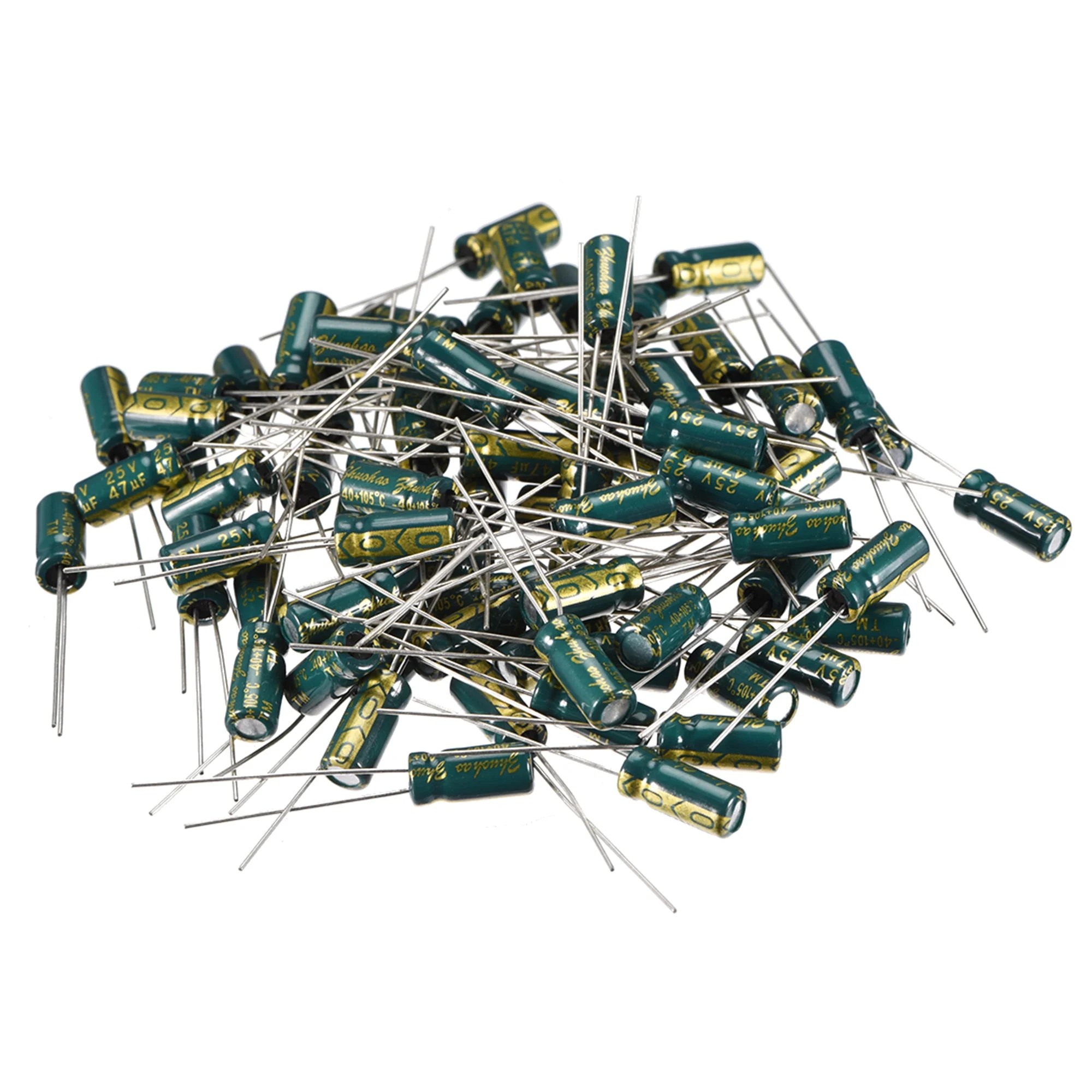 Aluminum Radial Electrolytic Capacitor Low Esr 47uf 25v
