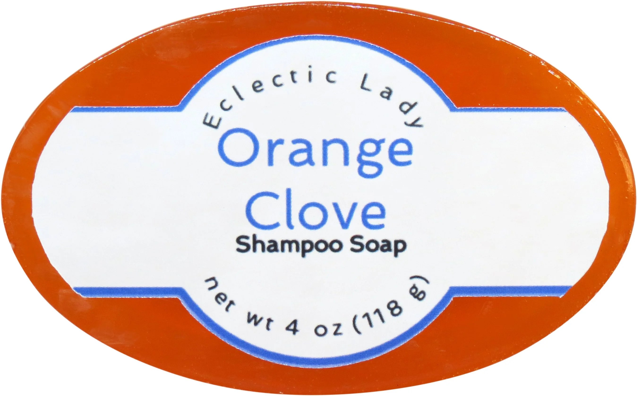 Orange clove shampoo soap bar