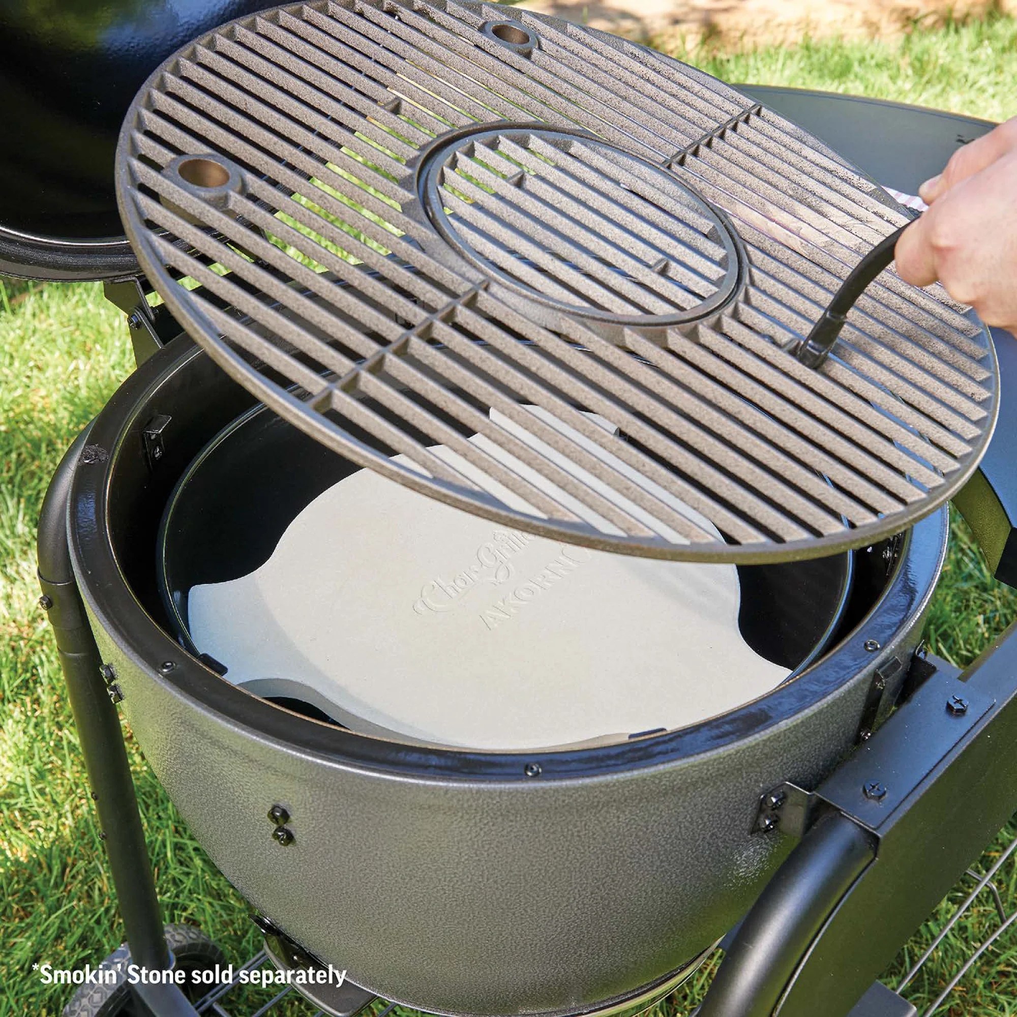 When your are finished grilling you can shut down your grill . Char Griller Akorn Kamado Grill With Cart Ash Walmart Com