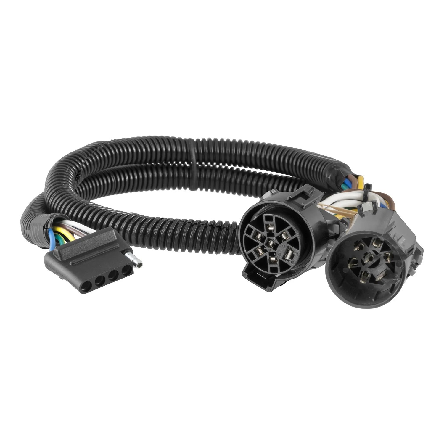 Finding a bad wire in a car wiring harness often requires testing with a volt ohm meter or a homemade tester. Curt 56584 Replacement Vehicle Side Custom Uscar 5 Pin Trailer Wiring Harness Walmart Com