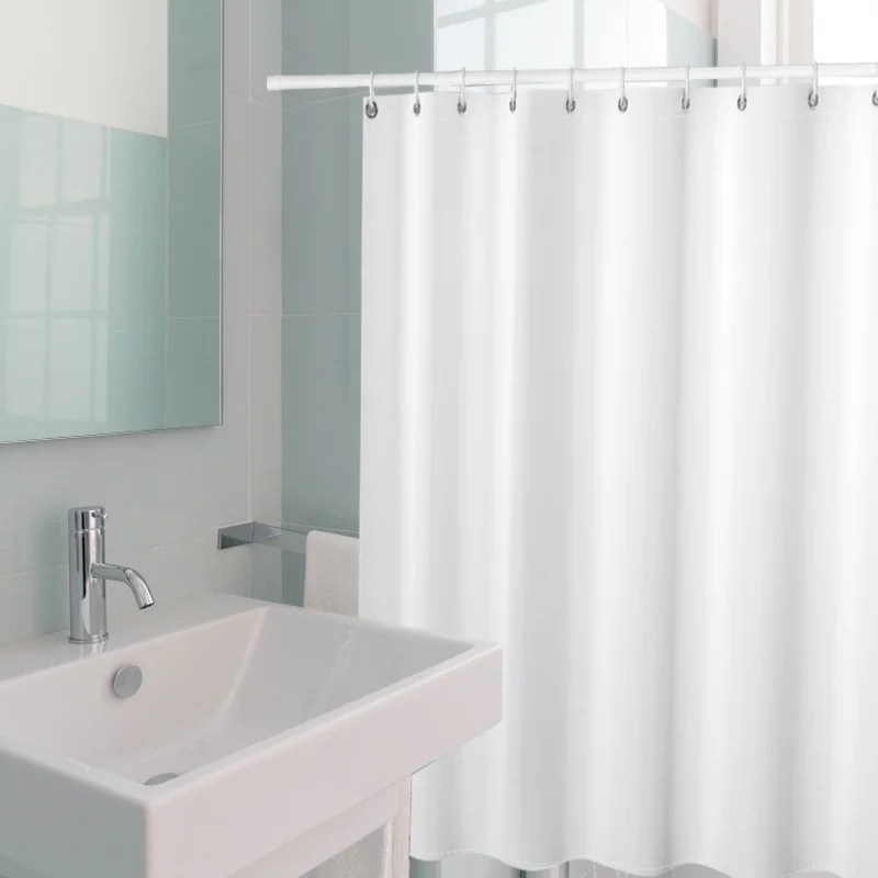 The broan 679l 70 cfm bathroom fan with light performs double duty as both a ventilation fan and a 100w light source, moving air at 70 cfm (cubic feet per minute) to whisk away moisture and odors. Ochine Bathroom Shower Curtain Liner Hotel Qualtiy Heavy Duty Waterproof Solid Color Bathtub Curtain Liners With Hooks 90 G Walmart Com Walmart Com
