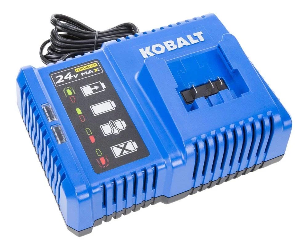 This 6 amp charger offers the most versatility for all charging needs. Kobalt 24 Volt Max Power Tool Battery Charger - Walmart