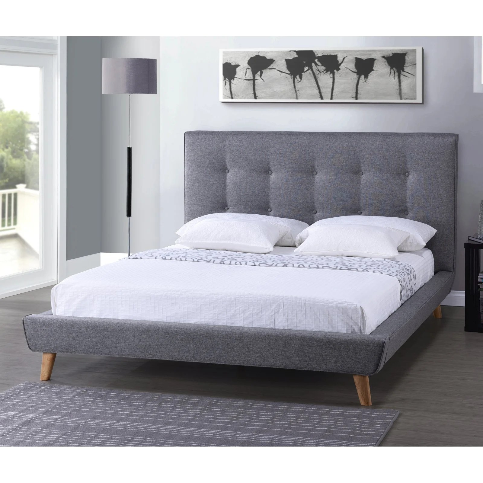 Baxton studio beds (platform), double, gray/walnut see more. baxton studio beds twin full queen