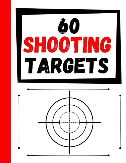 60 shooting targets large paper perfect for rifles firearms bb