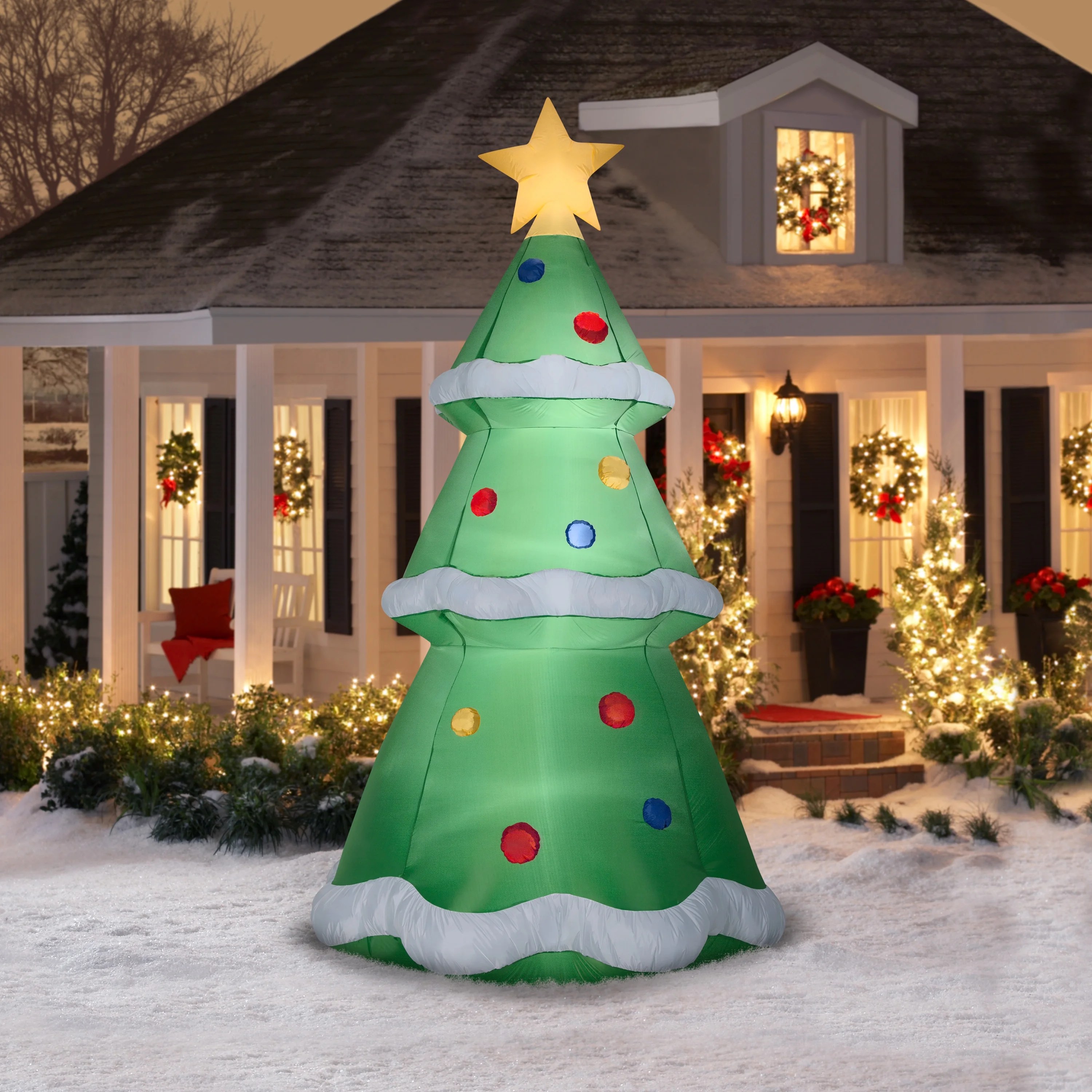 By caitlin morton and katherine lagrave set against the. Airblown Inflatables 10 Ft Christmas Tree Walmart Com