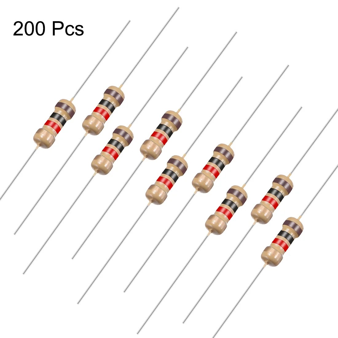 1 4 Watt 1k Ohm Carbon Film Resistors 5 Tolerances 0 25w