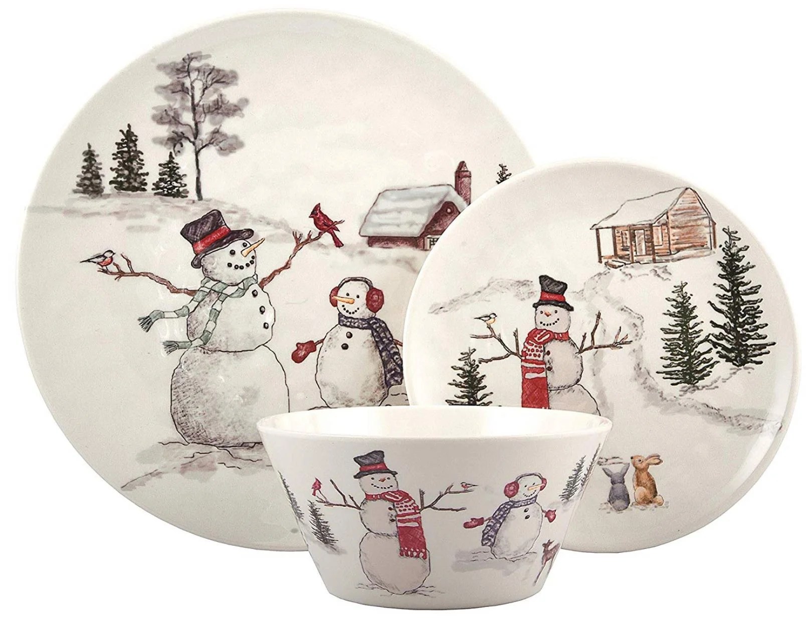 Trying to equip your kitchen or upgrade your cookware? Melange 12-Piece 100% Dinnerware Set for 4 Christmas