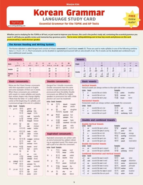 korean vocabulary language study card essential words and phrases required for the topik test online audio files book walmart com