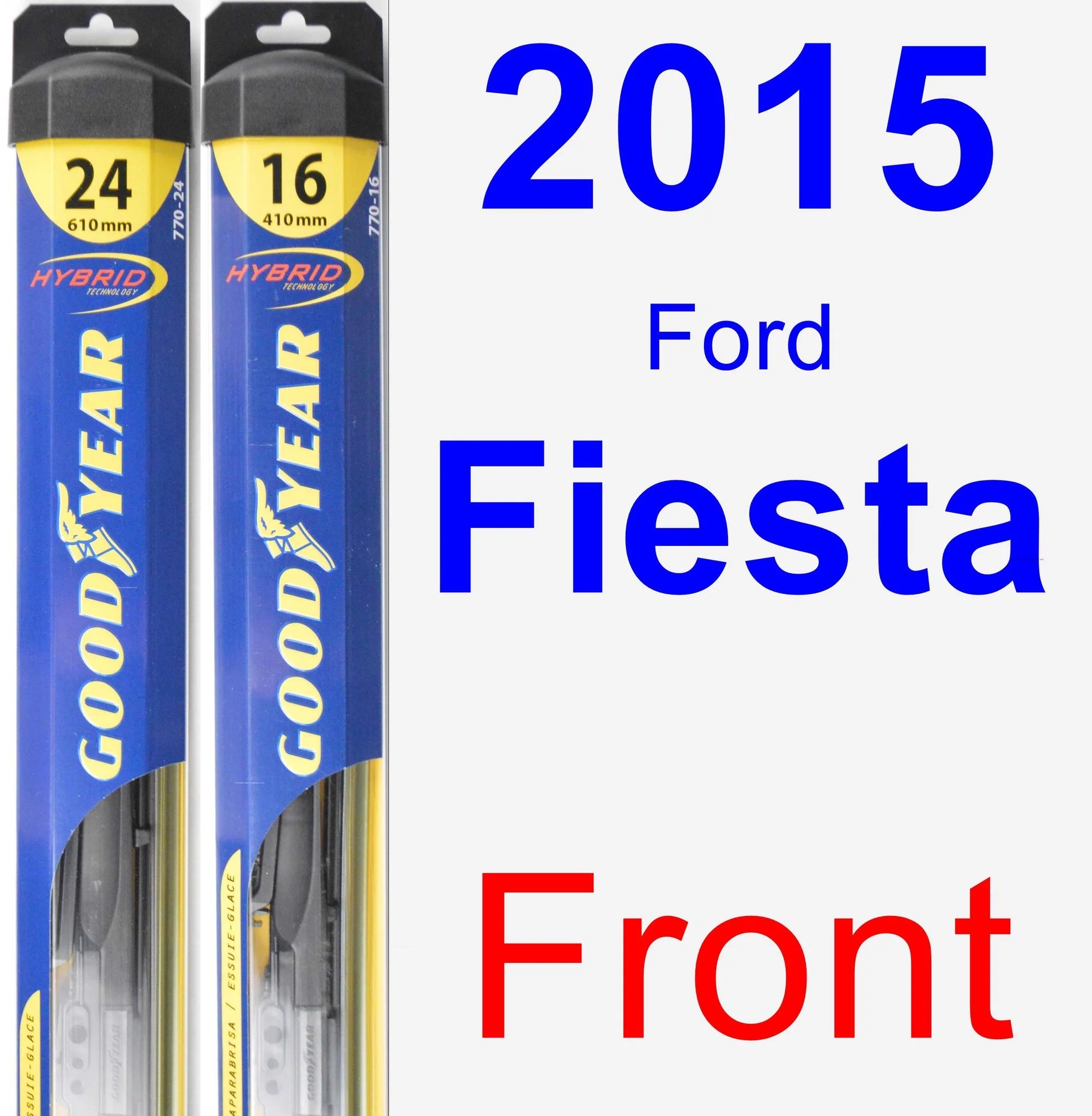 2015 Ford Fiesta Wiper Blade Set Kit Front 2 Blades Hybrid Walmart Walmart 