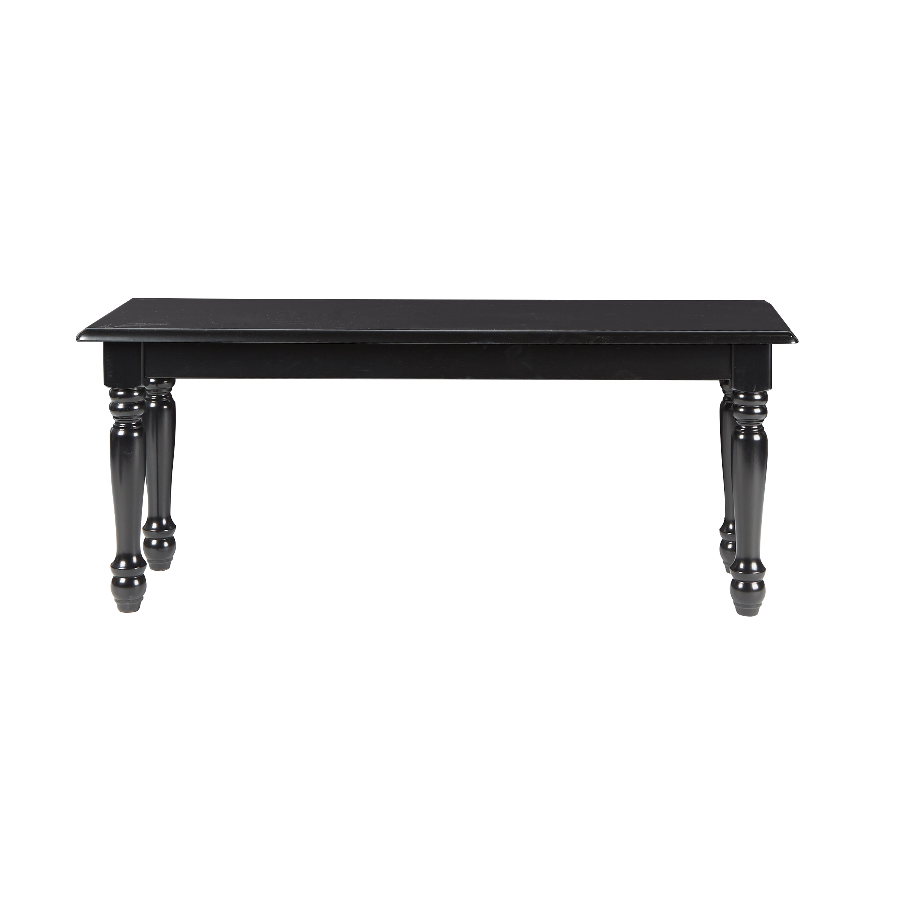Black Solid Wood Dining Bench 18 image