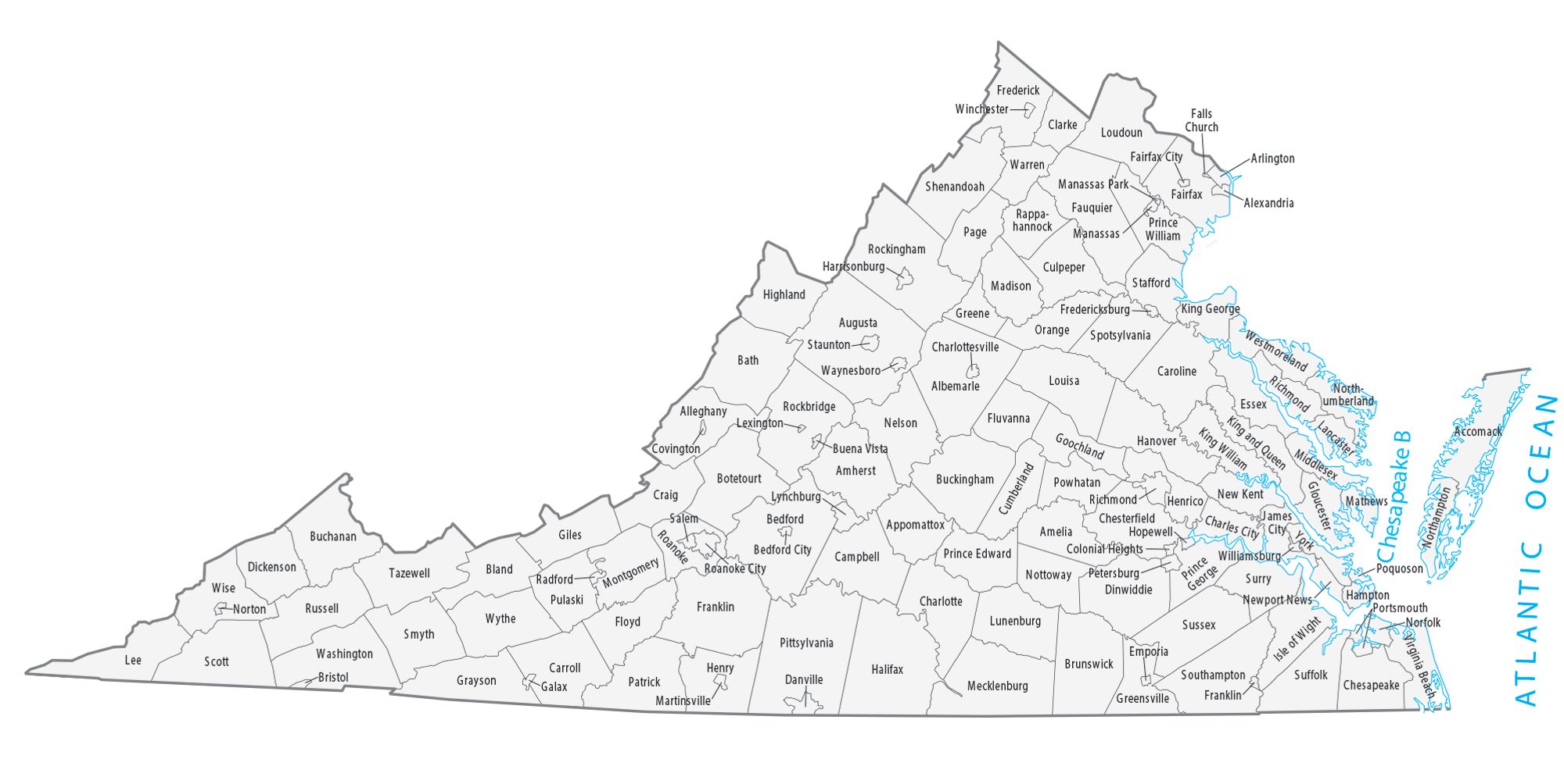 virginia county map large map vivid imagery 12 inch by 18 inch laminated poster with bright colors and vivid imagery fits perfectly in many attractive frames walmart com