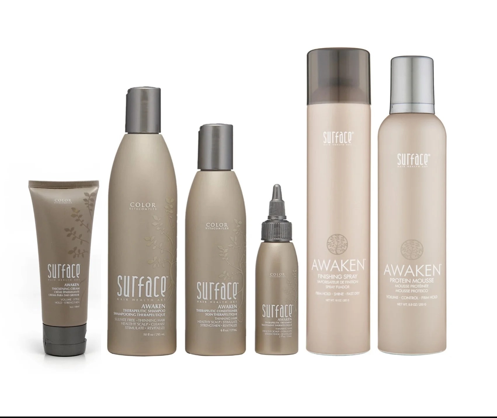 Surface awaken therapeutic set: shampoo (10oz), conditioner (6oz