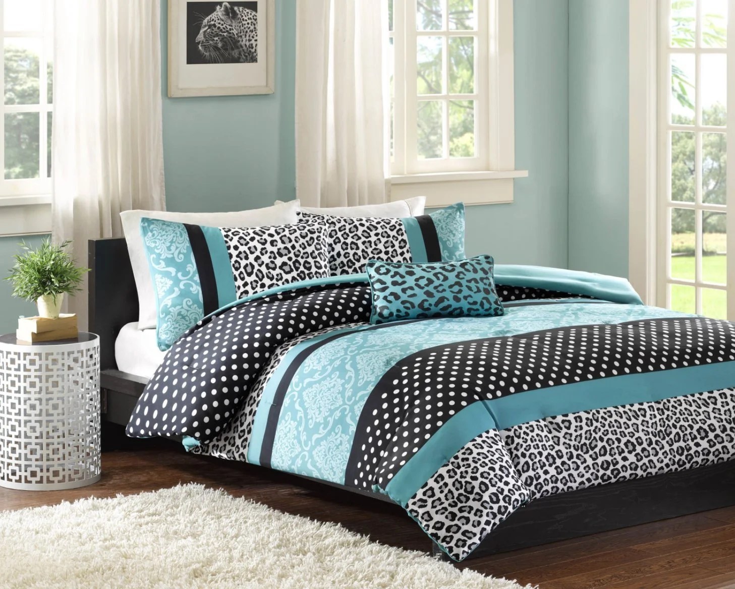 photo Cheetah Print Comforter Set Walmart teenage girl bedroom comforter sets