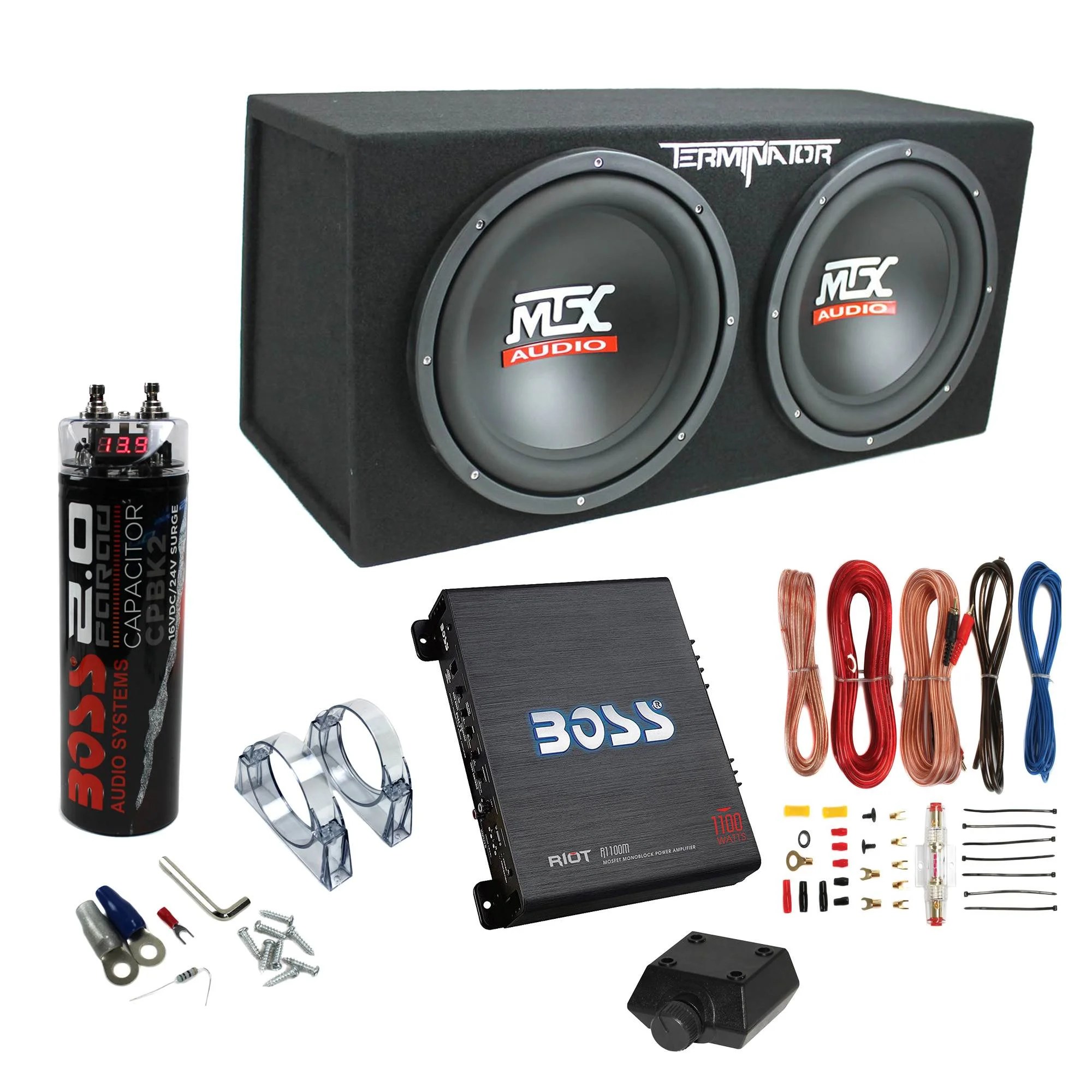 Mtx Tne212d 12 1200w Dual Loaded Subwoofer Box 1100w