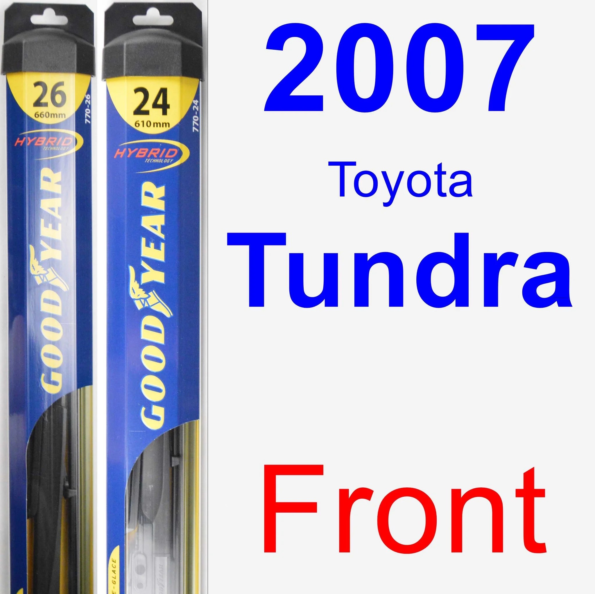 2007 toyota tundra wiper blade set/kit (front) (2 blades)