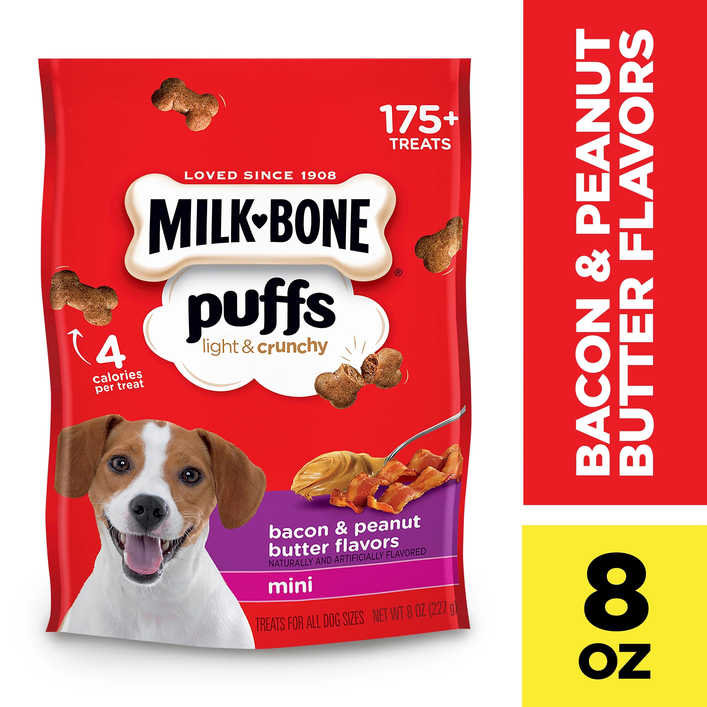 Baby puffs · gerber puffs baby cereal snack value packs, multiple flavors available · gerber lil' crunchies baked corn baby snack variety pack, mild cheddar & . Milk-Bone Puffs Crunchy Dog Treats, Bacon and Peanut Butter Flavor, Mini Size, 8-Ounce Bag