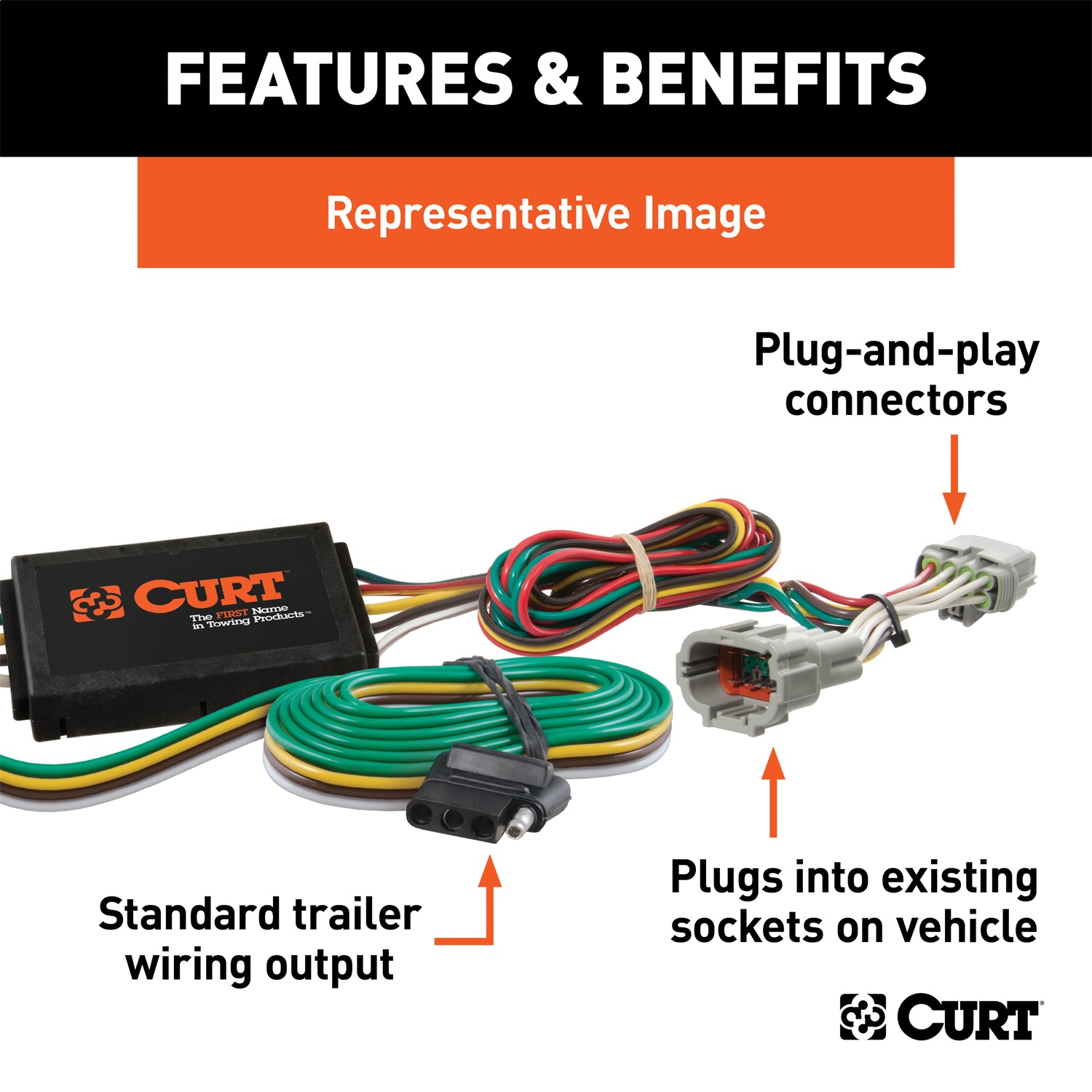 Most of us aren't electricians, but that doesn't mean wiring a trailer or replacing corroded wiring is beyond us. Curt Hitch 56078 Trailer Wiring Connector T Connector With 4 Way Flat Trailer Connection Walmart Canada
