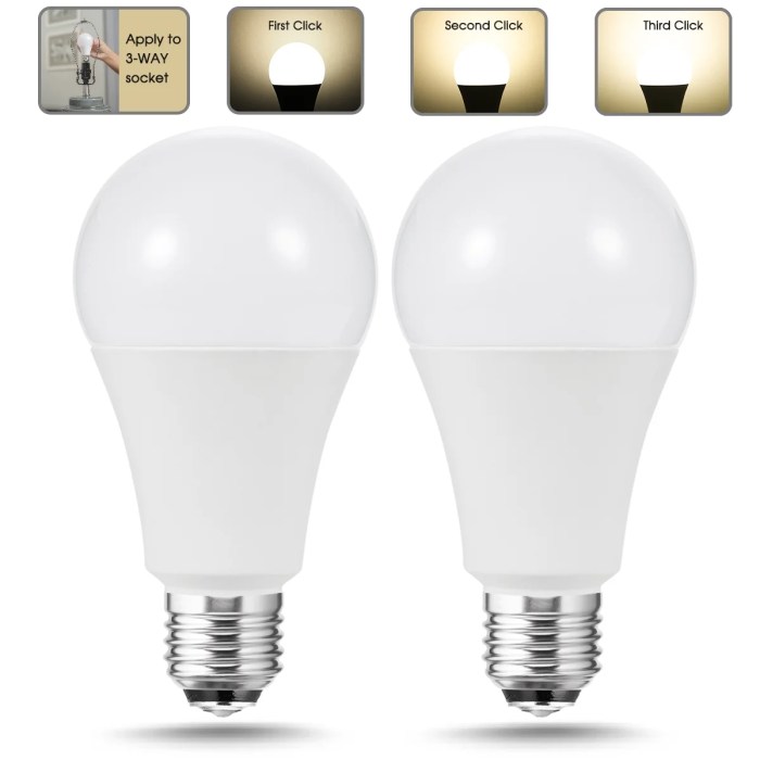 Incandescent 3 way bulbs