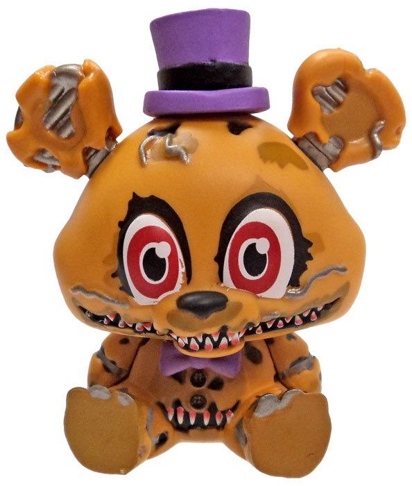 picture Nightmare Fredbear Plush Fnaf 4 funko five nights at freddy s fnaf4 sister location mystery minis nightmare fredbear minifigure walmart com