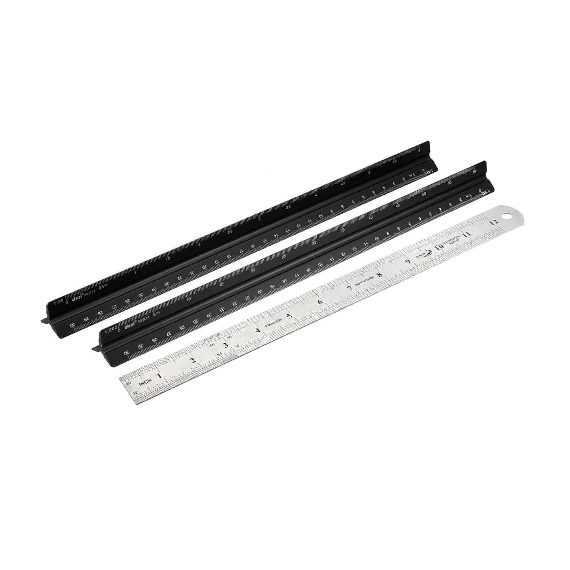 scale ruler 30cm engineer triangular scale architect rulers 120 1500