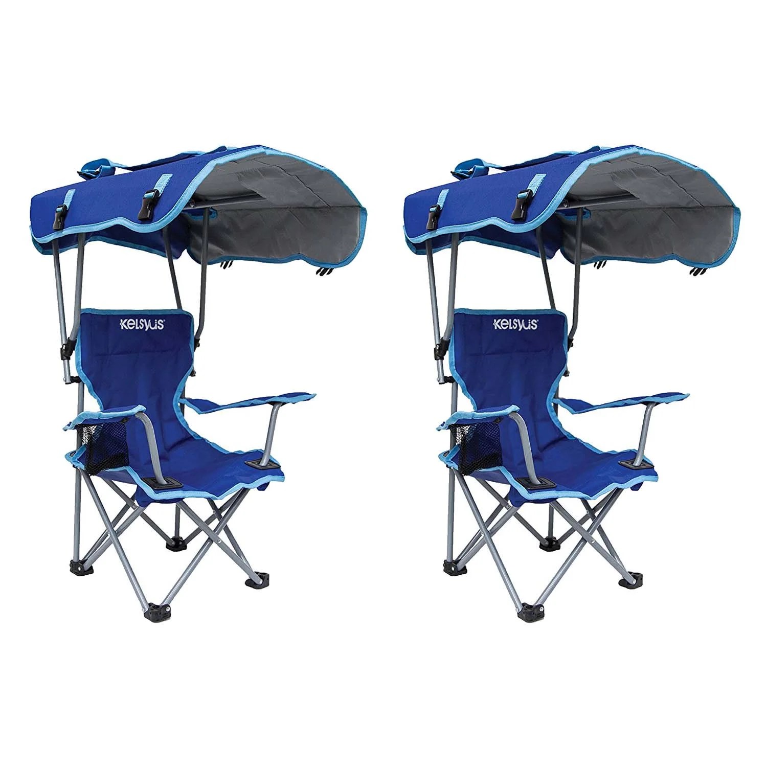 The canopy locks up or down for shade or sun. Kelsyus Kids Original Canopy Folding Backpack Lounge Chair ...