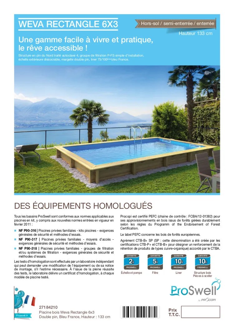 Piscine Hors Kit De Traitement Au Chlore Tout En 1 Bayrol Pour Piscines 10m3