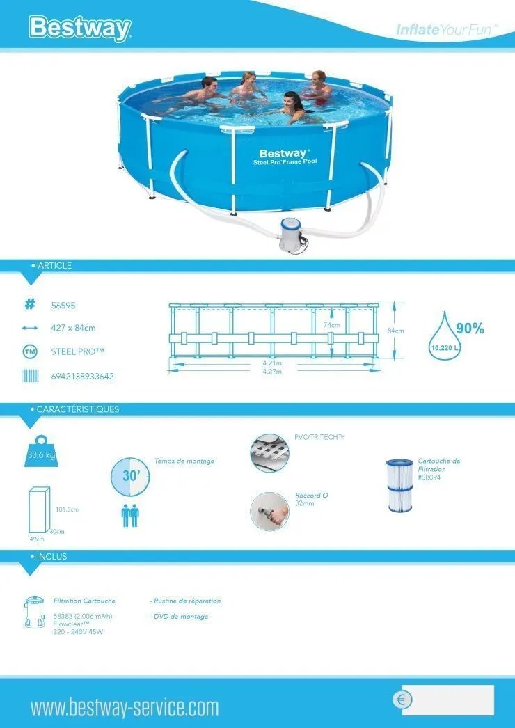 Piscine Tubulaire Ronde Aux Dimensions De 305 X 76 Cm Et Au Volume D Eau De 4500 Litres Vendue Avec Un Epurateur A Car Achat Vente Entretien De Piscine Piscine Tubulaire Ronde Aux Cdiscount