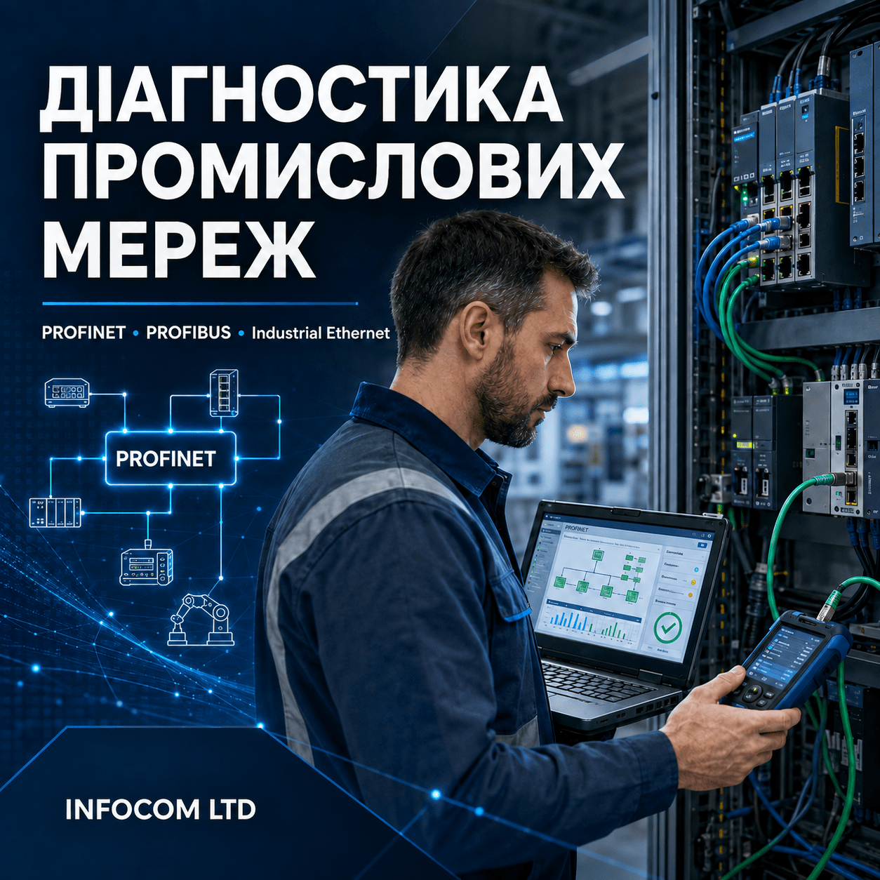 Діагностика промислових мереж Profibus & Profinet