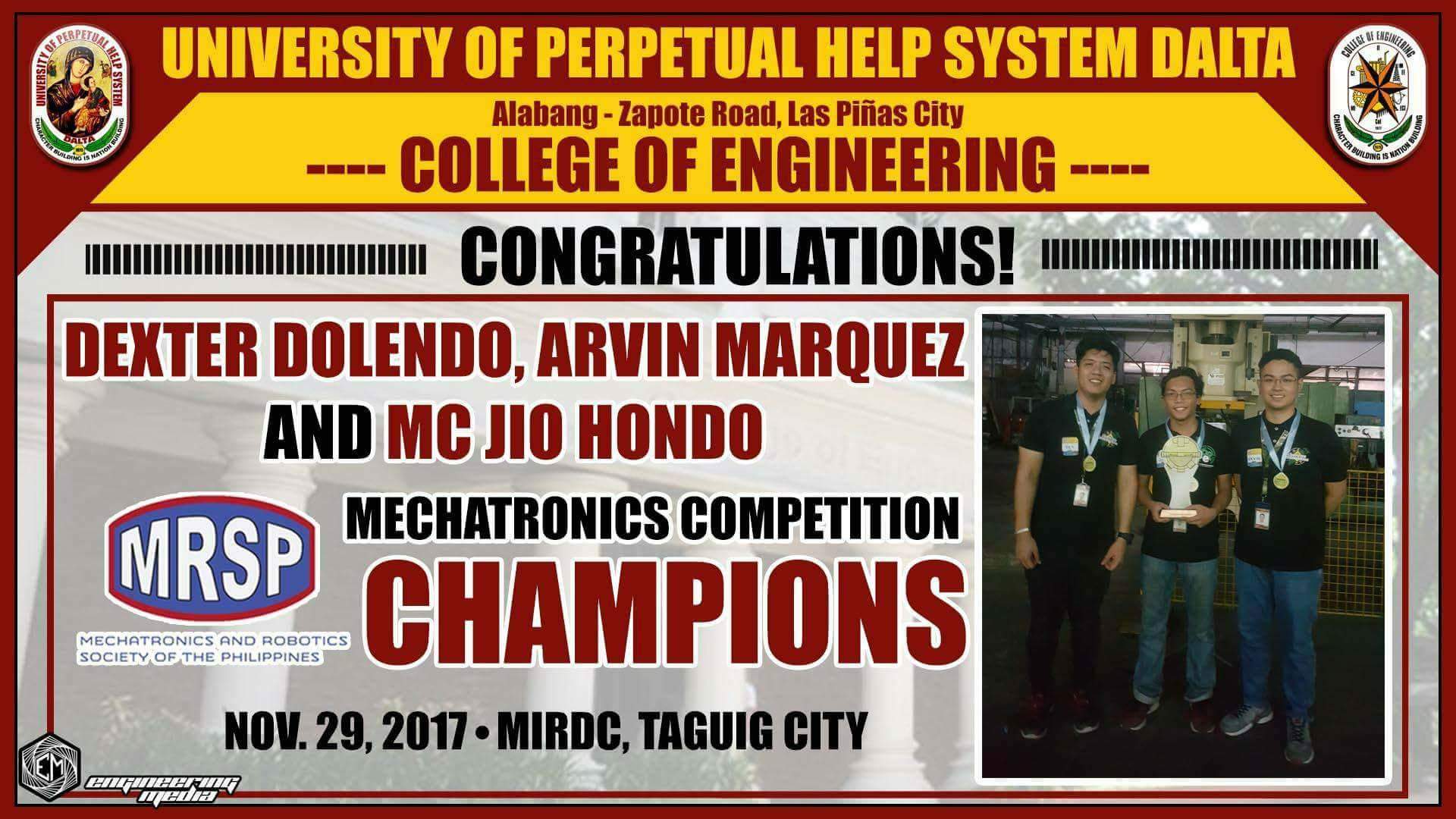 Perpetual Las Pinas Champs Mechatronics Competition 2017 I
