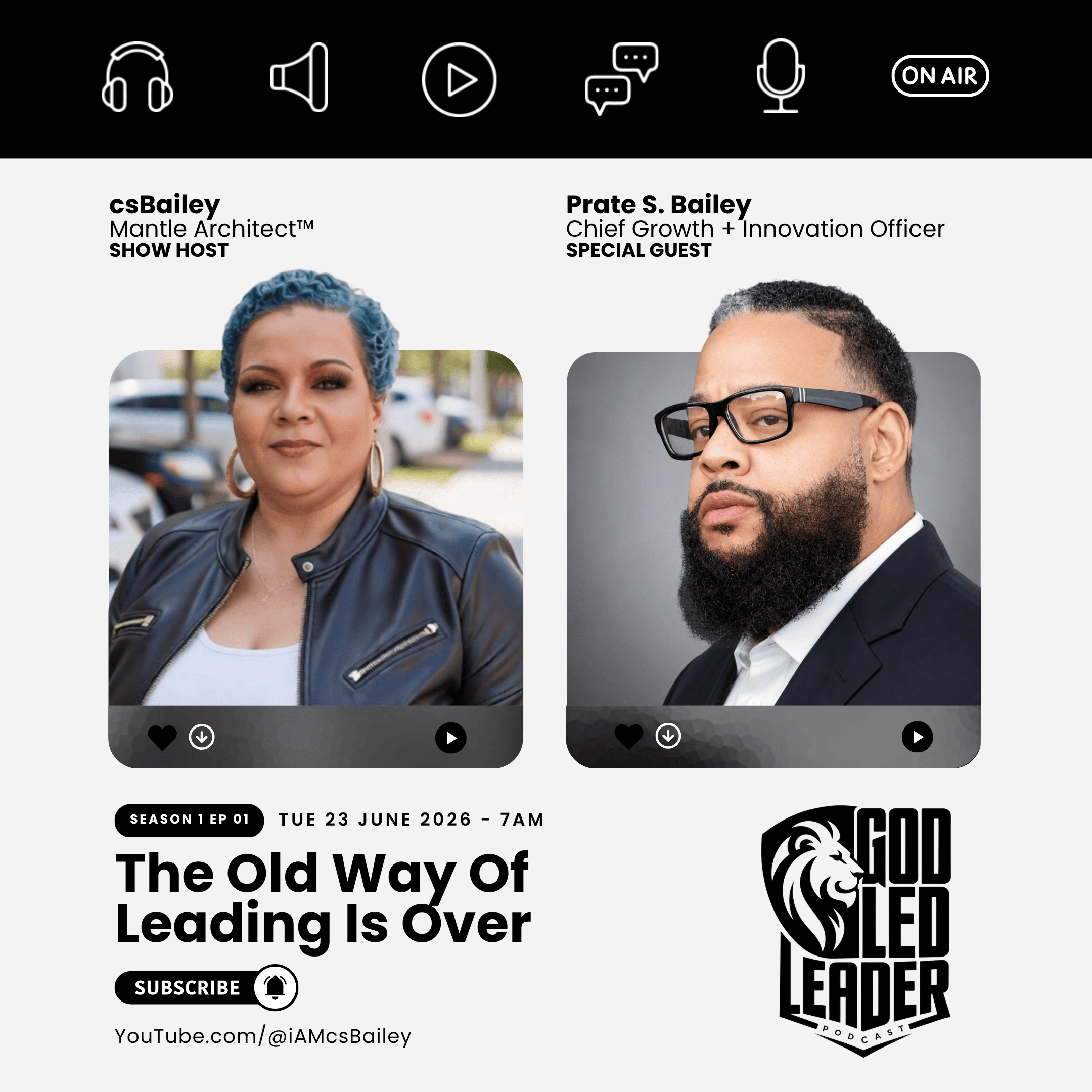 S01 E01 - 
The Old Way Of Leading Is Over with Prate Bailey