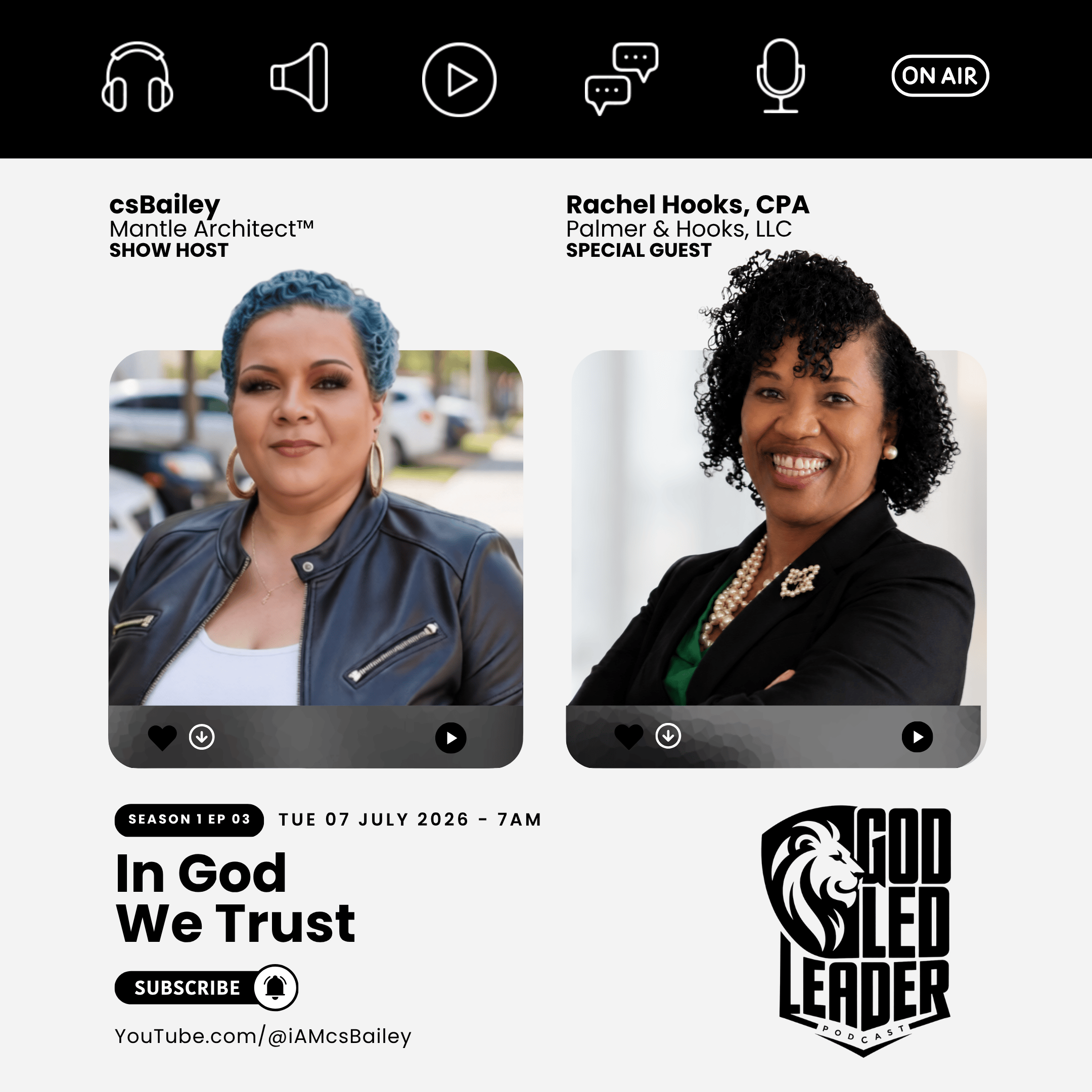 S01 E03 - 
God As Your Source & Money As Your Resource with Rachel Hooks
