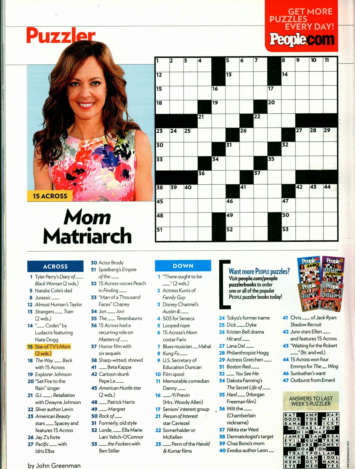 March 17 2014 People puzzler