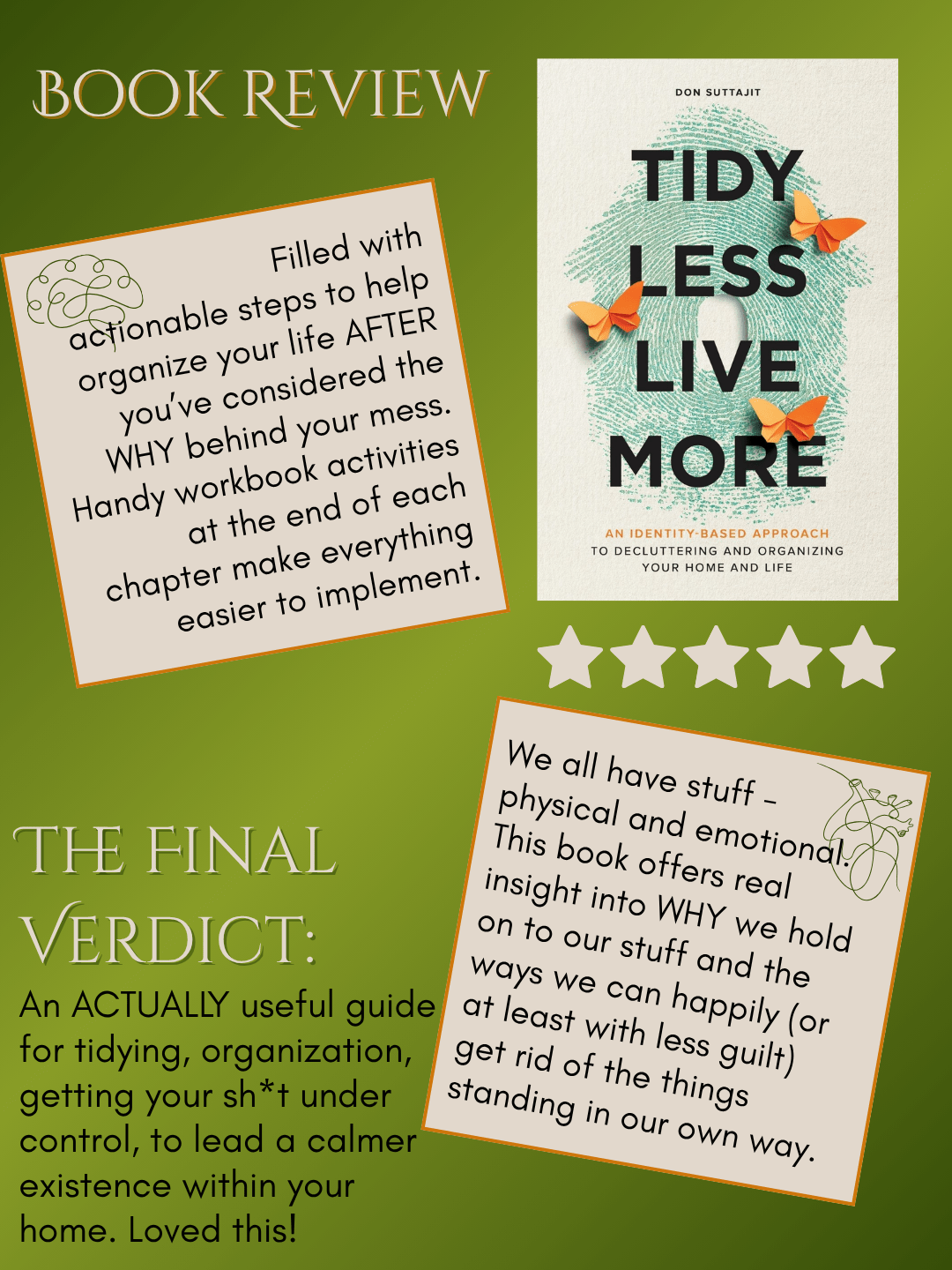 Book Review – Tidy Less, Live More