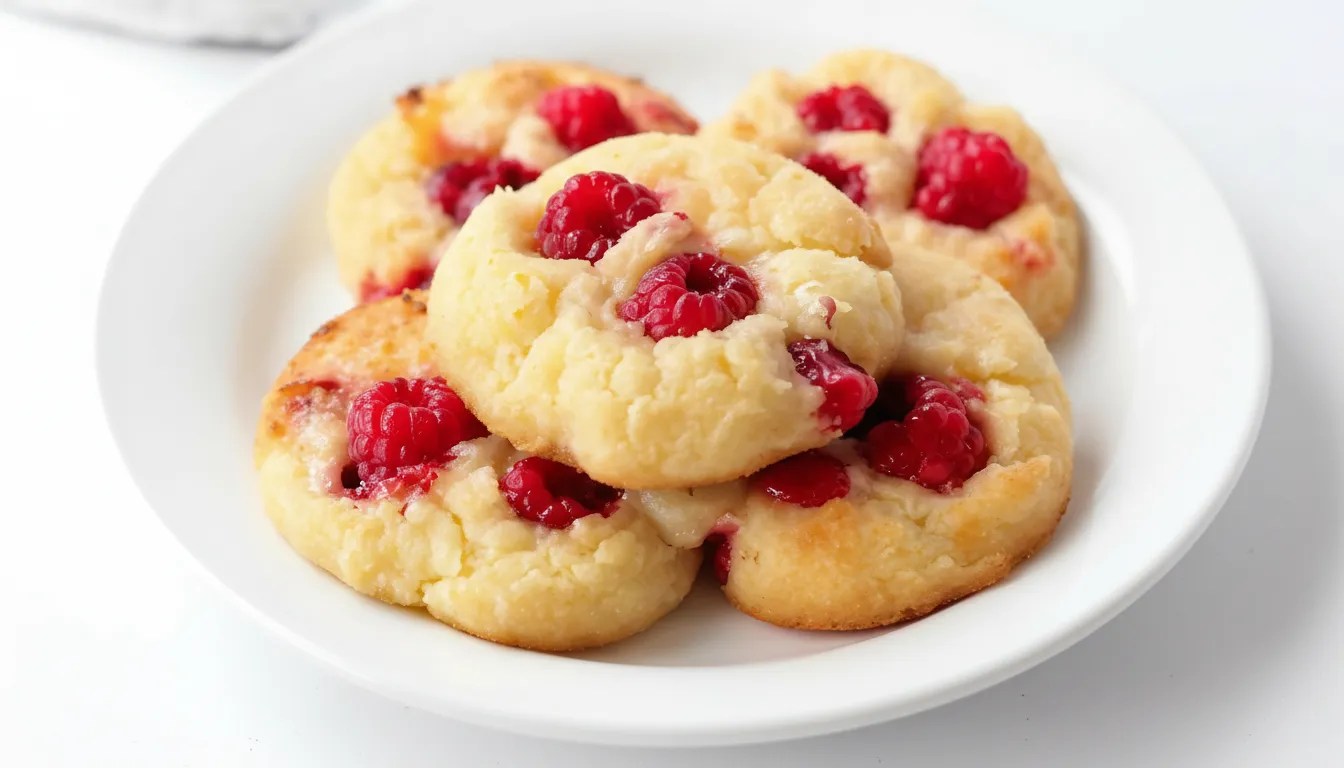 Easy Lemon Raspberry Cookies Recipe