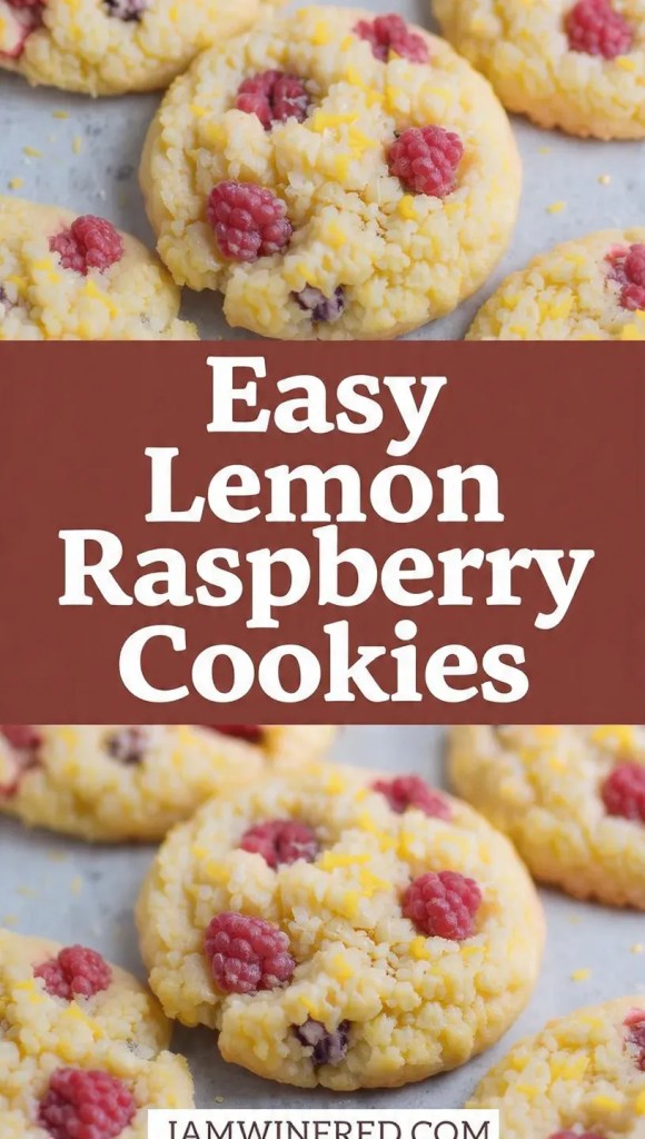 Easy Lemon Raspberry Cookies Recipe