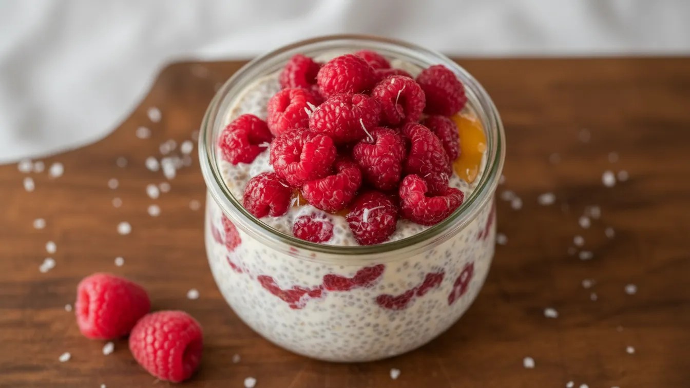 White Chocolate Raspberry Overnight Oats Recipe