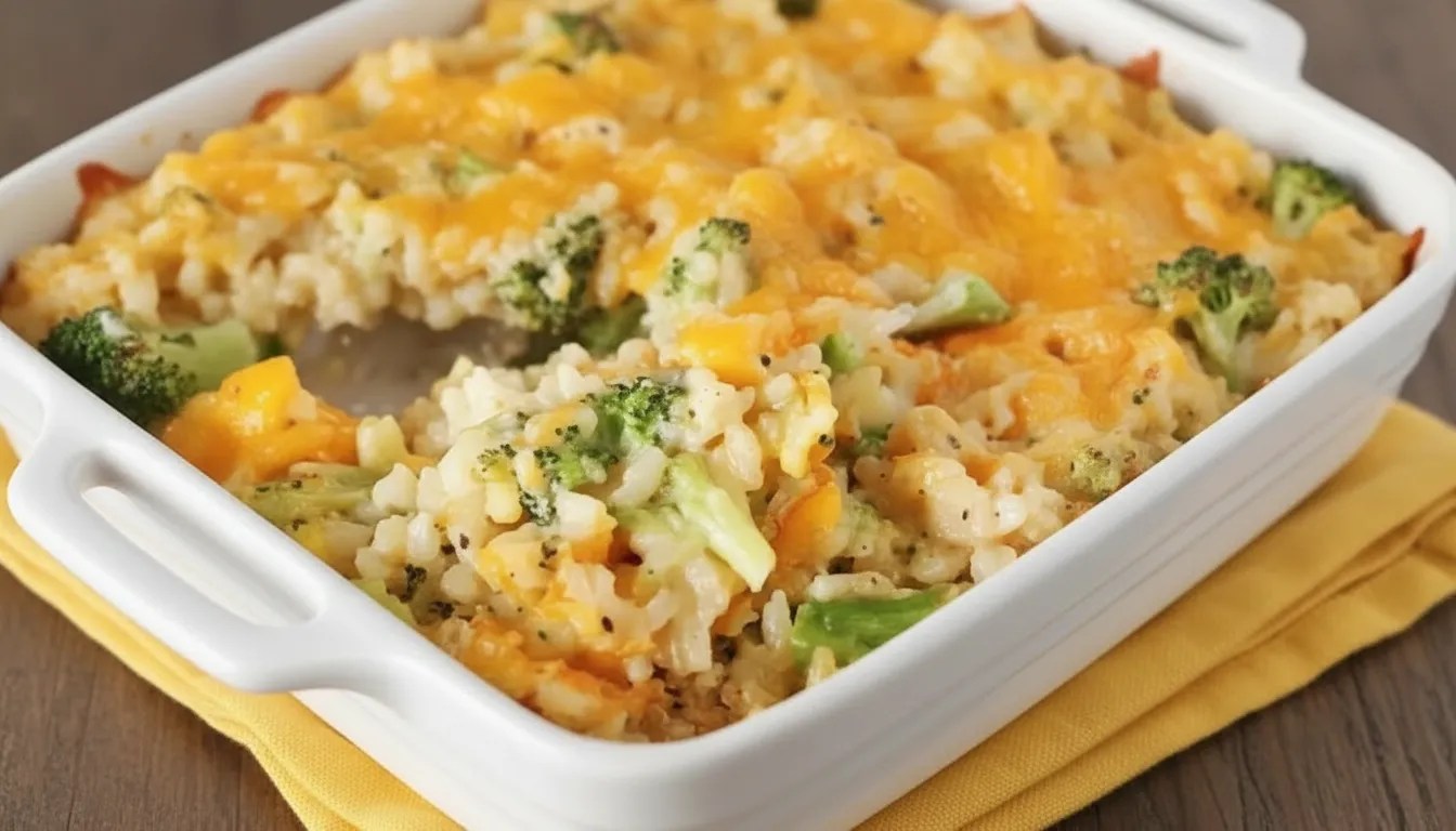 Easy Broccoli Rice Casserole Recipe