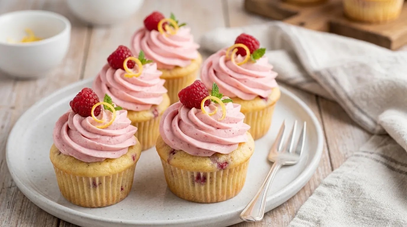Lemon Raspberry Cupcakes Recipe